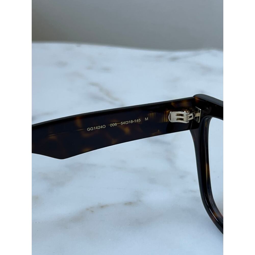 NEW Gucci GG1424O Brown Marmont Cat Eye Eyeglasses Frames - Picture 8 of 8